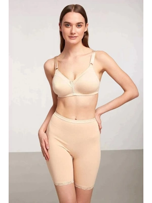 Kom Basic Dantel Detaylı Paçalı Külot - Ten