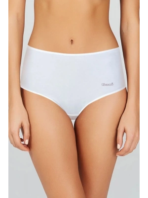 Kom Basic Maxi 2li Yüksek Bel Pamuklu Likralı Külot - Beyaz