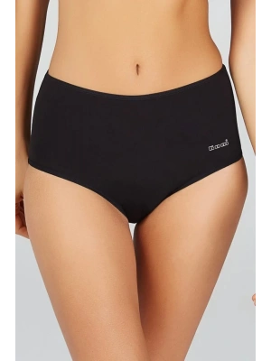 Kom Basic Maxi 2li Yüksek Bel Pamuklu Likralı Külot - Siyah