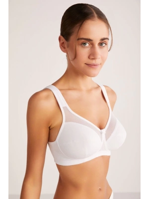 Kom Carnel Transparan Toparlayıcı Sütyen - Beyaz