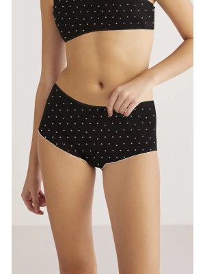 Kom Polka Şort - Siyah