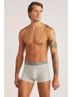 Kom Tight Pamuklu 2li Erkek Boxer - Gri