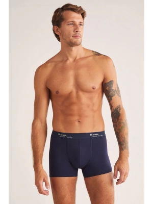 Kom Tight Pamuklu 2li Erkek Boxer - Lacivert