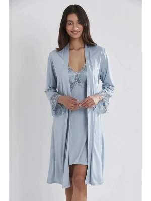 Pierre Cardin 6lı Penye Gecelik Sabahlık Takım Çeyiz Seti 5040 - Mist