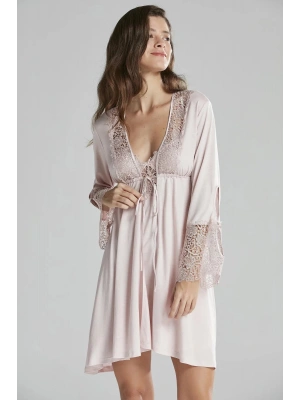 Pierre Cardin 6lı Penye Gecelik Sabahlık Takım Çeyiz Seti 5625 - Pudra