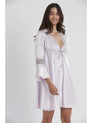 Pierre Cardin 6lı Saten Gecelik Sabahlık Takım Çeyiz Seti 6325 - Viola