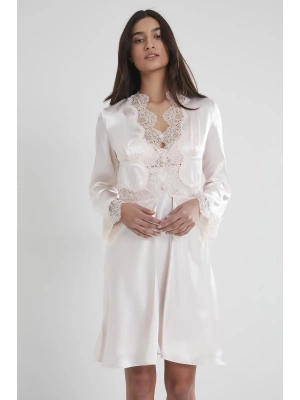 Pierre Cardin 6lı Saten Gecelik Sabahlık Takım Çeyiz Seti 6335 - İnci M Outlet