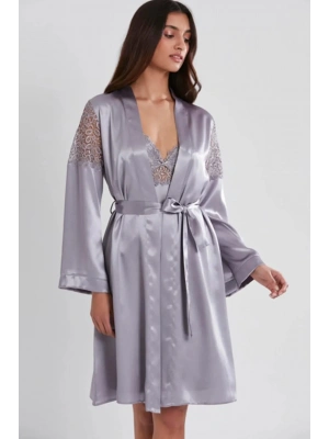 Pierre Cardin 6lı Saten Gecelik Sabahlık Takım Çeyiz Seti 6955 - Royal