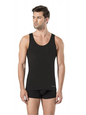 Pierre Cardin Erkek Likralı Atlet 300 - Siyah