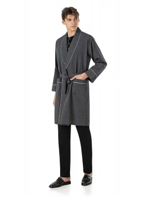 Pierre Cardin Penye Pijama ve Robdöşambr 5li Çeyiz Seti 5560 - Siyah