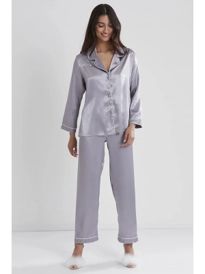 Pierre Cardin Saten Biyeli Pijama Takımı 1200 - Royal