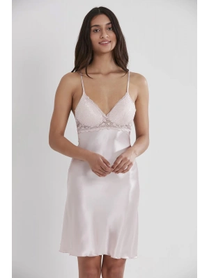 Pierre Cardin Saten Dantelli Gecelik 600 - Pudra