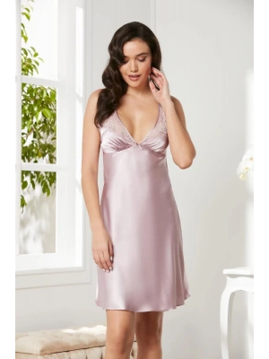 Pierre Cardin Saten Dantelli Gecelik 860 - Rose