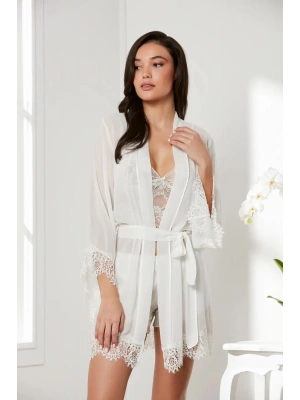 Pierre Cardin Saten Dörtlü Gelin Çeyiz Seti 7005 - Ekru