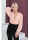Şifon Crop Bluz 1766-Somon