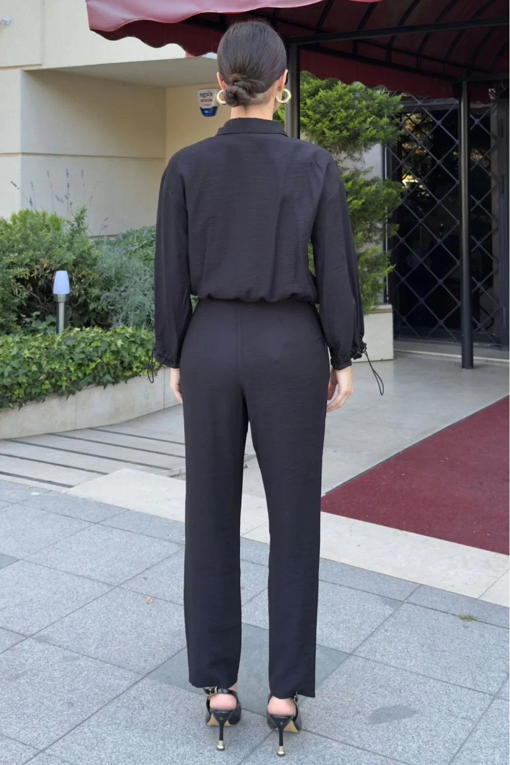 Cep Detaylı Üçlü Takım 792 Siyah