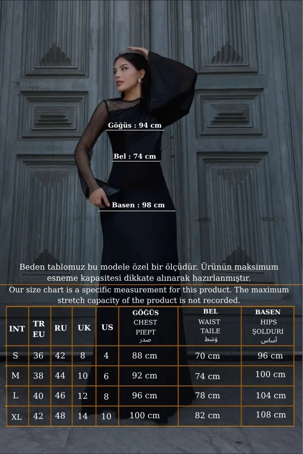 File Detaylı Abiye Elbise 2337-Siyah