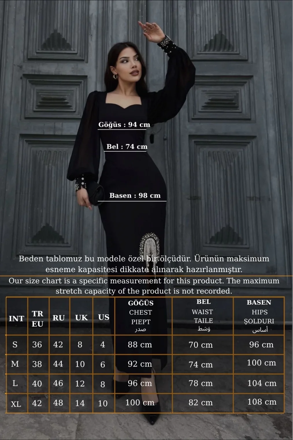 Kalp Yaka İnci ve Zincir Süslemeli Kemerli Abiye Elbise 2238-Kırmızı