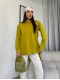 Düğme Detaylı Poplin Gömlek 6014-Yeşil