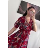 Yöresel Desenli Kırmızı Elbise