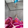 Pembe Kelebekli Salaş Elbise