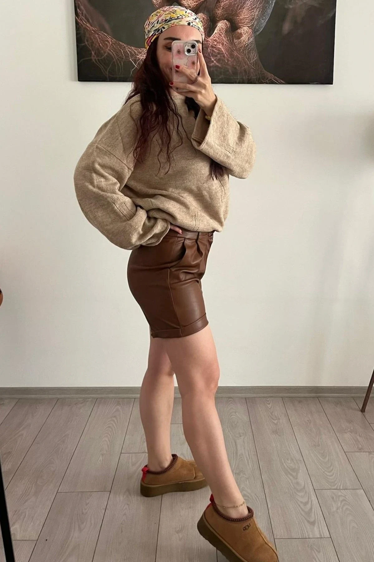 Kahve İçi Şardonlu Şort