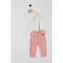 U.S.POLO KIZ BEBEK 2Lİ KISA KOL T-SHIRT TAKIM - Beyaz