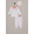 US POLO KIZ BEBEK PATİKLİ 3LU TAKIM - BEYAZ
