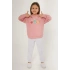 KIZ ÇOCUK EŞOFMAN TAKIM - RETRO PEMBE
