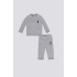 ERKEK BEBEK UZUN KOL 2Lİ TAKIM - GRİ MELANJ