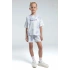 KIZ ÇOCUK ŞORT TAKIM - BEYAZ/LİLA