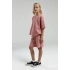 KIZ ÇOCUK BERMUDA TAKIM - RETRO PEMBE