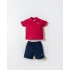 U.S.POLO ASSN. ERKEK BEBEK ŞORT T-SHIRT TAKIM - KIRMIZI