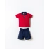 U.S.POLO ASSN. ERKEK BEBEK ŞORT T-SHIRT TAKIM - KIRMIZI