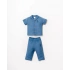 U.S.POLO ERKEK BEBEK GÖMLEK PİJAMA TAKIMI - İNDİGO