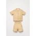 U.S.POLO ASSN. ERKEK BEBEK ŞORT GÖMLEK TAKIM - KUM