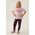 BARBIE KIZ GARSON İKİLİ TAKIM - TOZ PEMBE