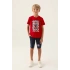 ERKEK ÇOCUK BERMUDA TAKIM - KIRMIZI