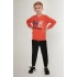 ERKEK ÇOCUK EŞOFMAN TAKIM - NAR ÇİÇEĞİ