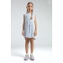 KIZ ÇOCUK ELBİSE - BEYAZ/A.İNDİGO