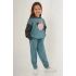 KIZ ÇOCUK EŞOFMAN TAKIM - PASTEL YEŞİLİ