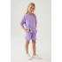 KIZ ÇOCUK ŞORT TAKIM - LİLA