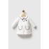 U.S.POLO ASSN KIZ BEBEK PİKE ELBİSE - Beyaz