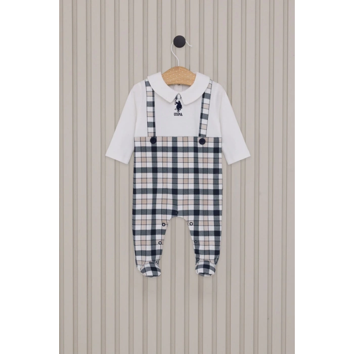 US POLO ERKEK BEBEK PATİKLİ TULUM - KREM