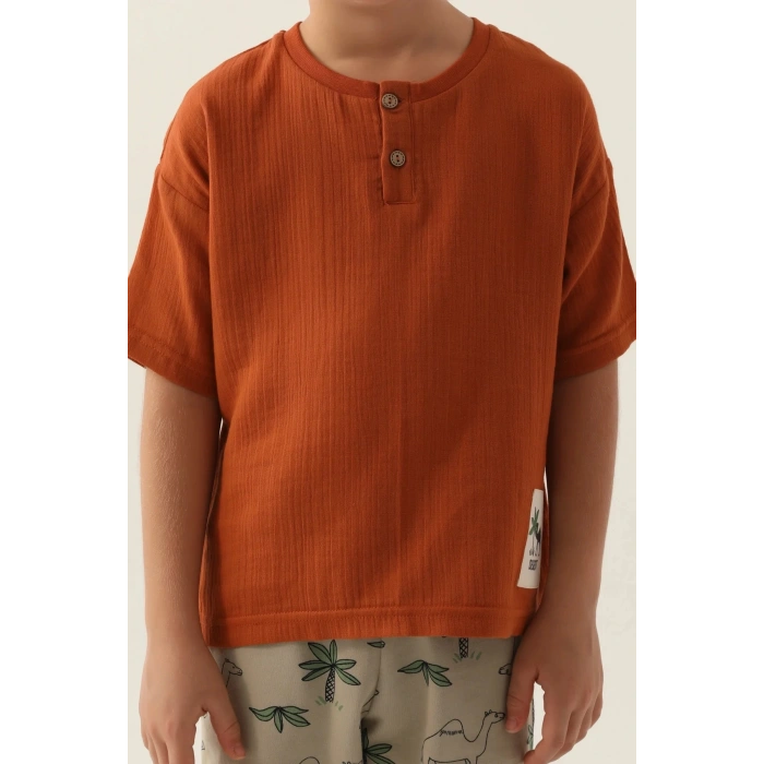 ERKEK ÇOCUK BERMUDA TAKIM - KEHRİBAR