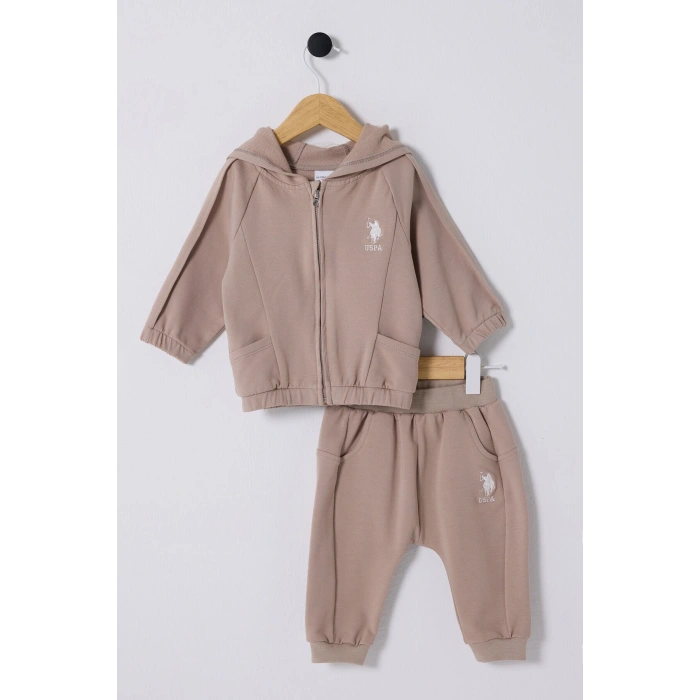 U.S POLO ASSN ERKEK BEBEK 3LÜ TAKIM - KUM