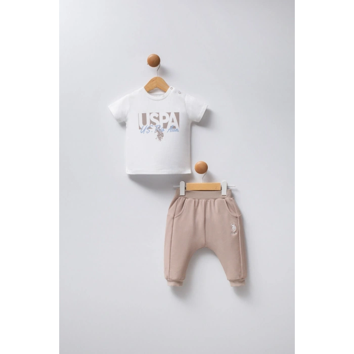 U.S POLO ASSN ERKEK BEBEK 3LÜ TAKIM - KUM