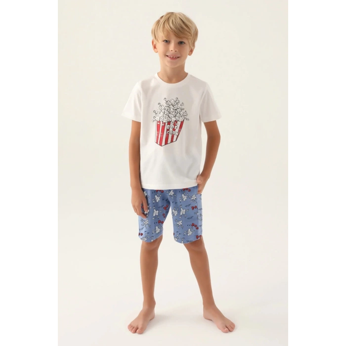 BABA OĞUL BERMUDA TAKIM - BEYAZ