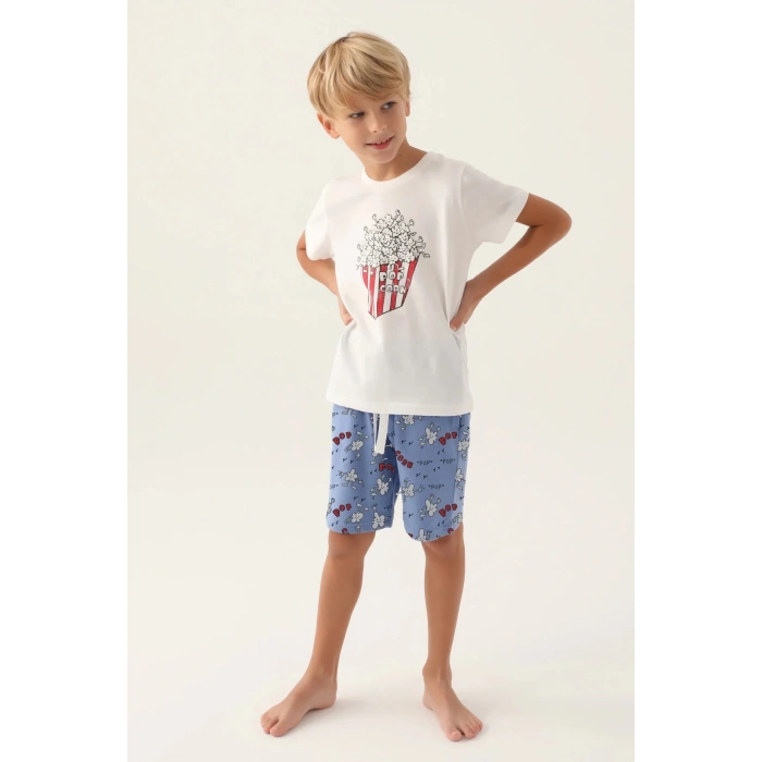 BABA OĞUL BERMUDA TAKIM - BEYAZ