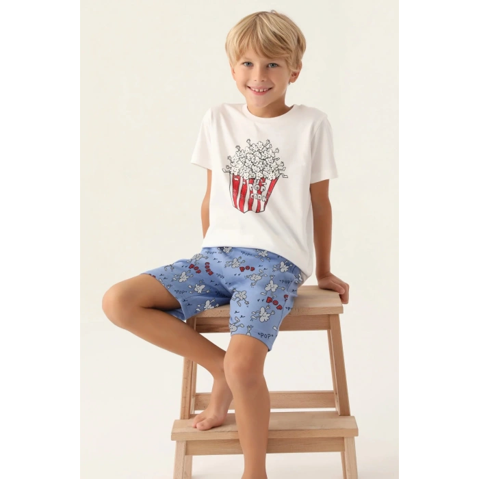 BABA OĞUL BERMUDA TAKIM - BEYAZ